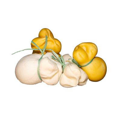 Scamorza bianca e affumicata