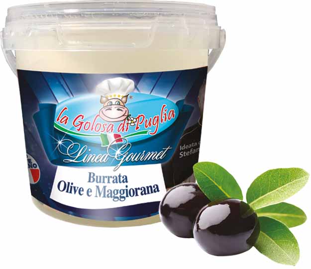 Burrata LINEA GOURMET Olive e Maggiorana